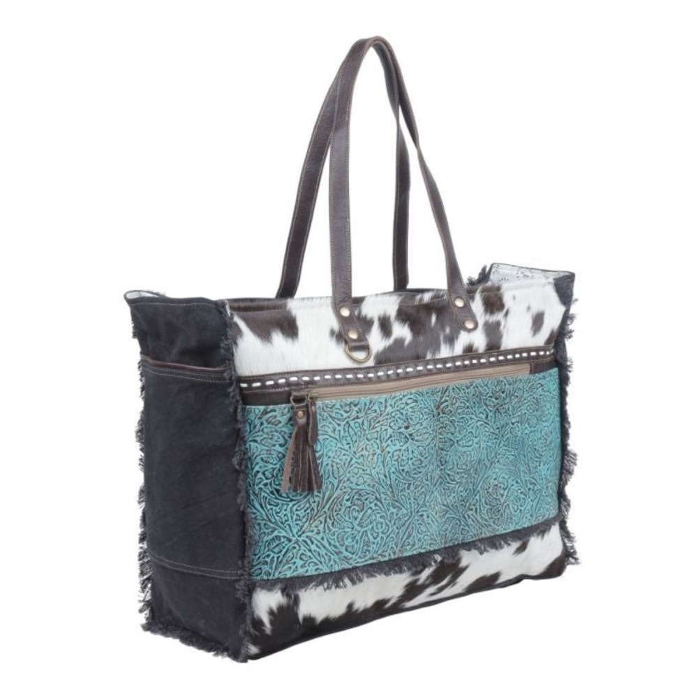 NWT Rustic Azure Weekender Bag - Picture 4 of 8